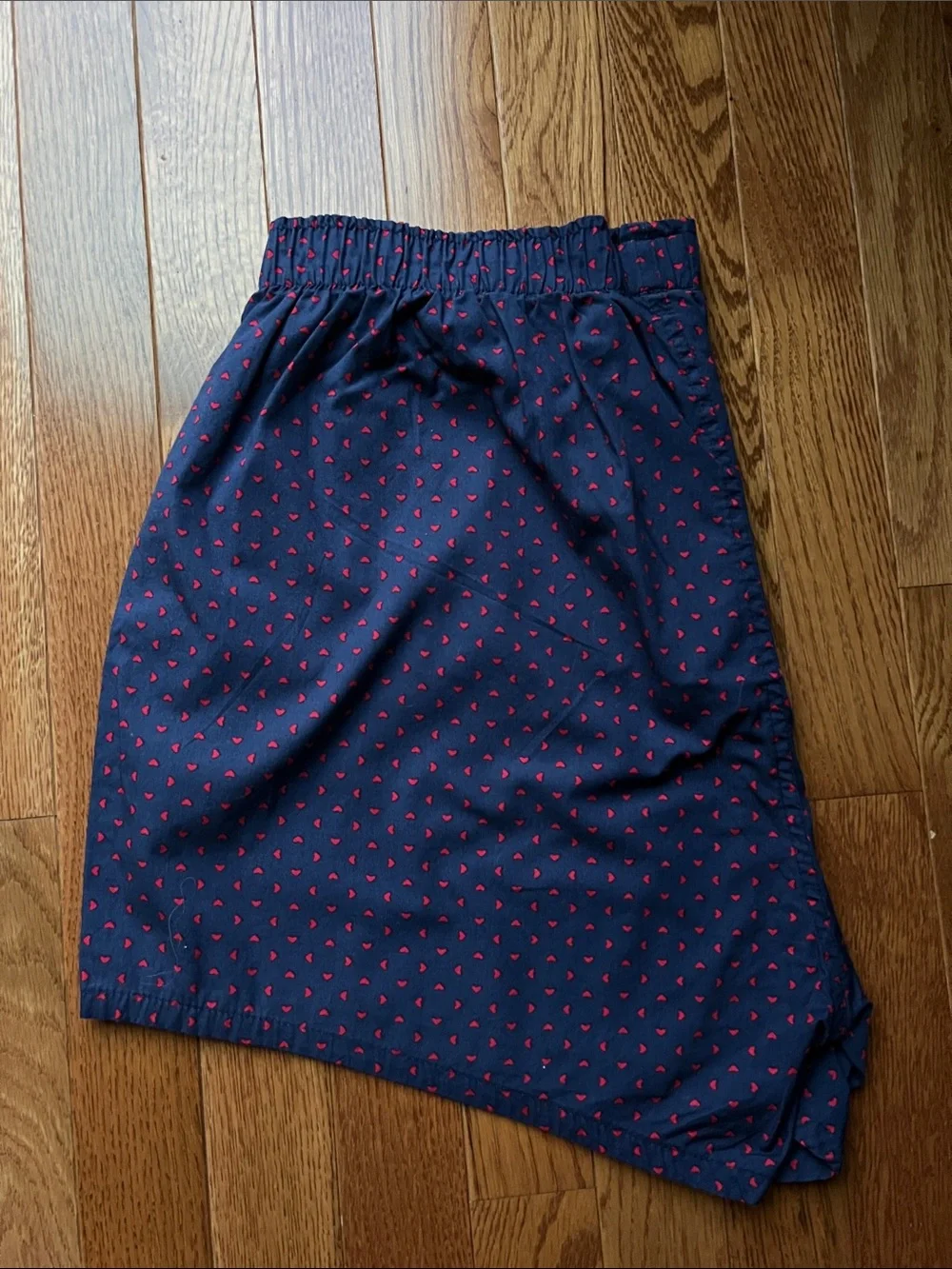 J. Crew Navy Blue Shorts with Red Micro Print